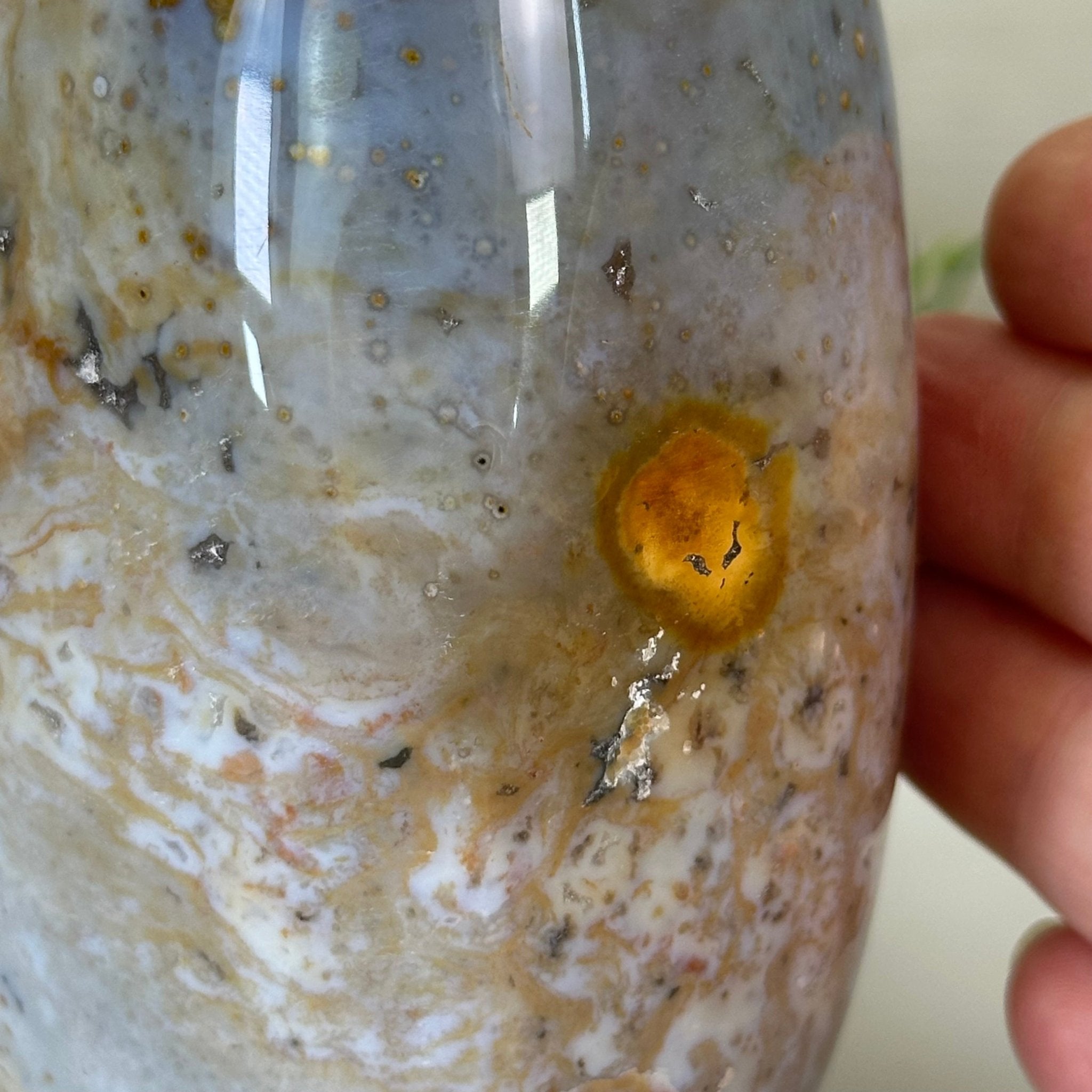 Polished Freeform Ocean Jasper Gemstone, 5.5 lbs & 7.4” Tall #3301OJ - 001 - Brazil GemsBrazil GemsPolished Freeform Ocean Jasper Gemstone, 5.5 lbs & 7.4” Tall #3301OJ - 001Freeform & Unique Shapes3301OJ - 001