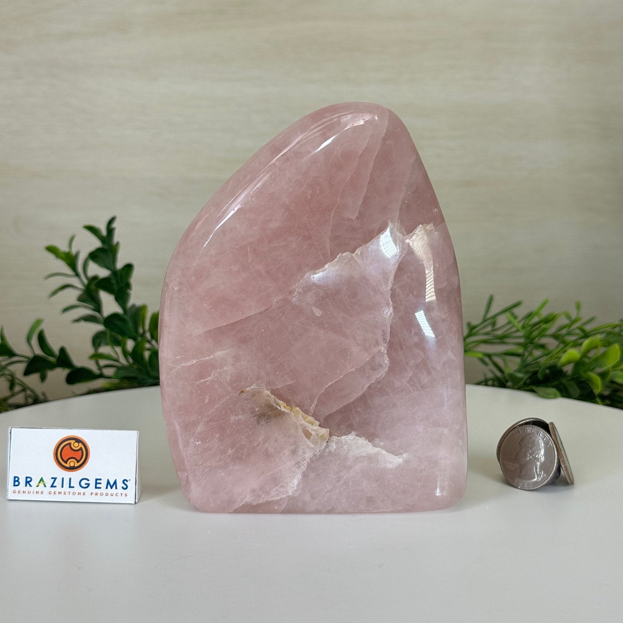 Polished Freeform Rose Quartz Gemstone, 2.6 lbs & 5.6” tall Model #3301RQ - 002 - Brazil GemsBrazil GemsPolished Freeform Rose Quartz Gemstone, 2.6 lbs & 5.6” tall Model #3301RQ - 002Freeform & Unique Shapes3301RQ - 002