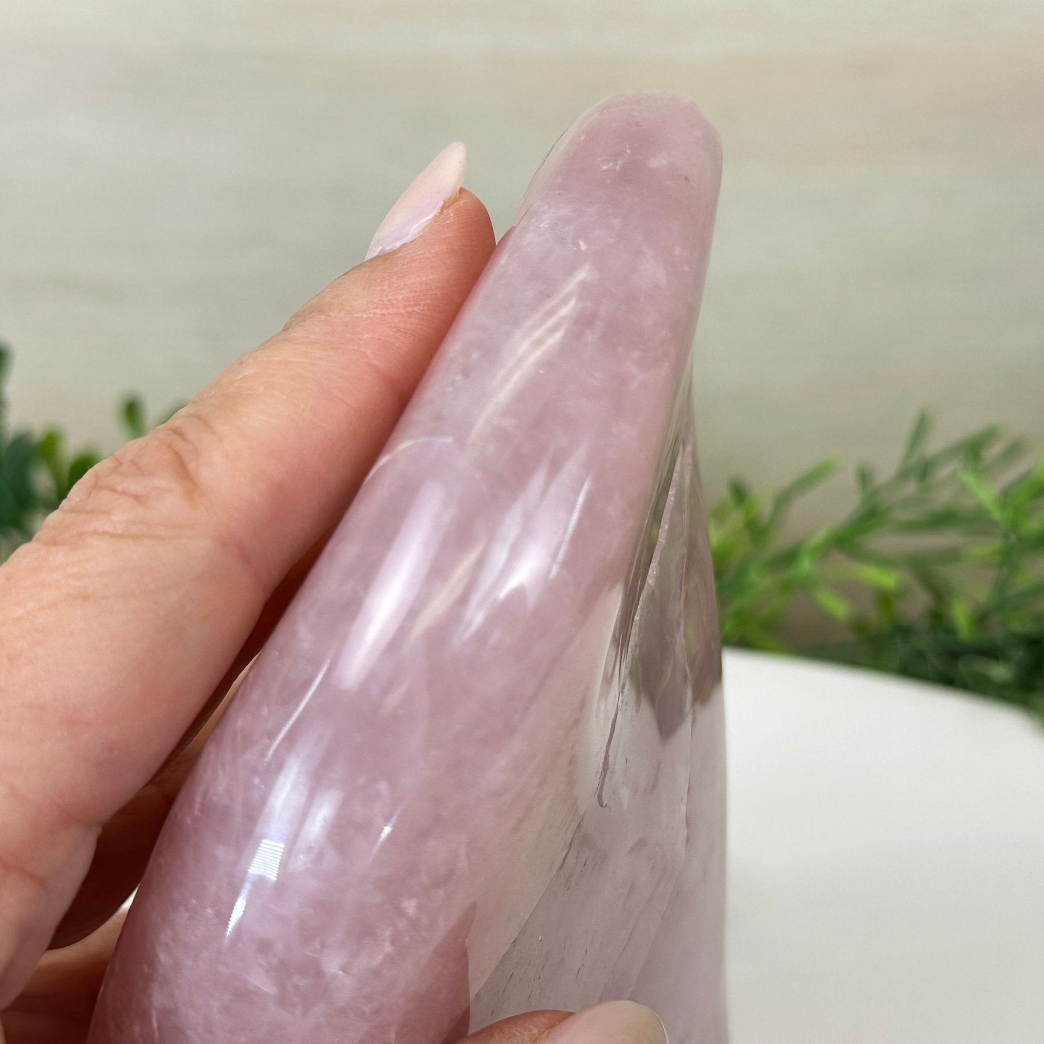 Polished Freeform Rose Quartz Gemstone, 2.6 lbs & 5.6” tall Model #3301RQ - 002 - Brazil GemsBrazil GemsPolished Freeform Rose Quartz Gemstone, 2.6 lbs & 5.6” tall Model #3301RQ - 002Freeform & Unique Shapes3301RQ - 002