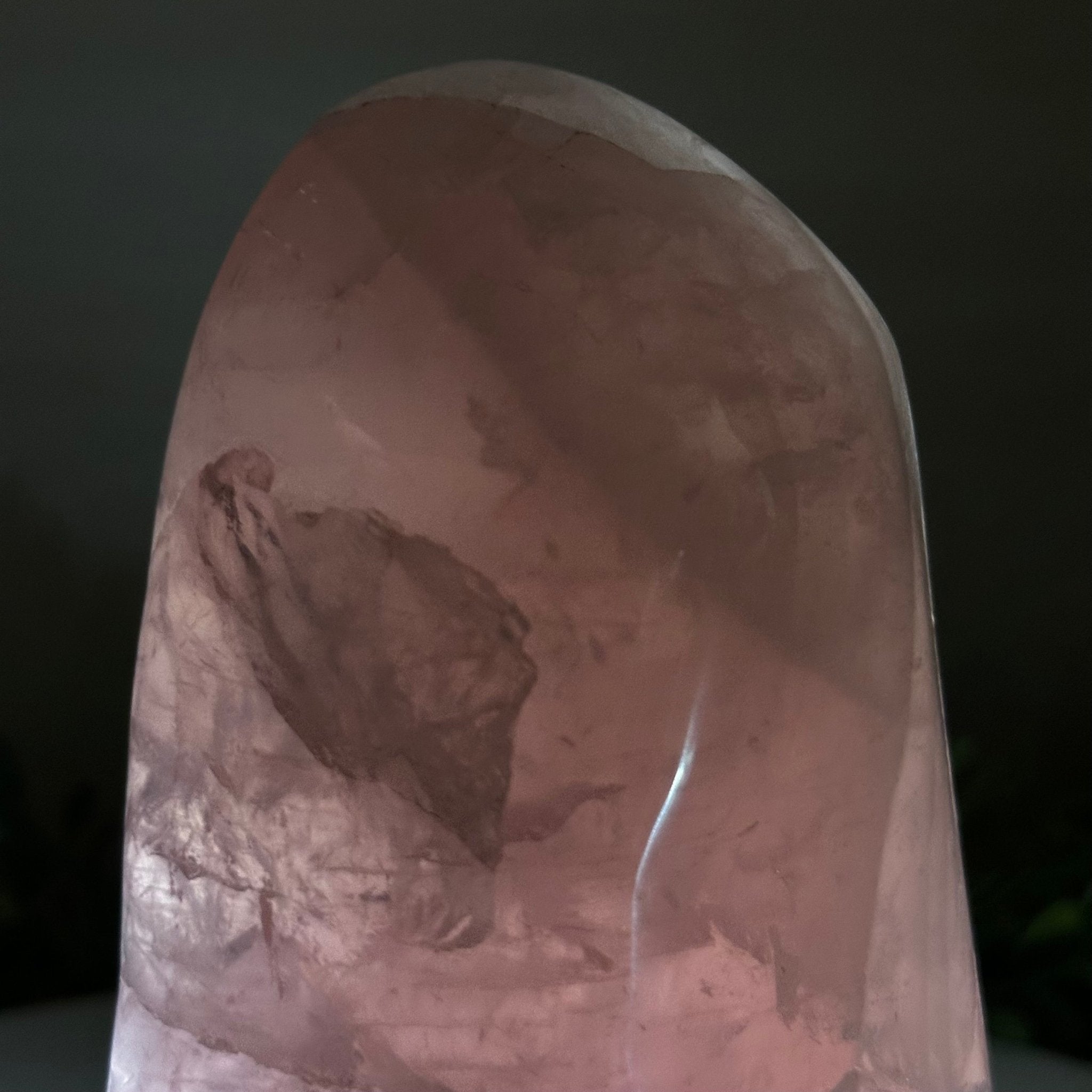 Polished Freeform Rose Quartz Gemstone, 3.1 lbs & 6.6” tall Model #3301RQ - 004 - Brazil GemsBrazil GemsPolished Freeform Rose Quartz Gemstone, 3.1 lbs & 6.6” tall Model #3301RQ - 004Freeform & Unique Shapes3301RQ - 004
