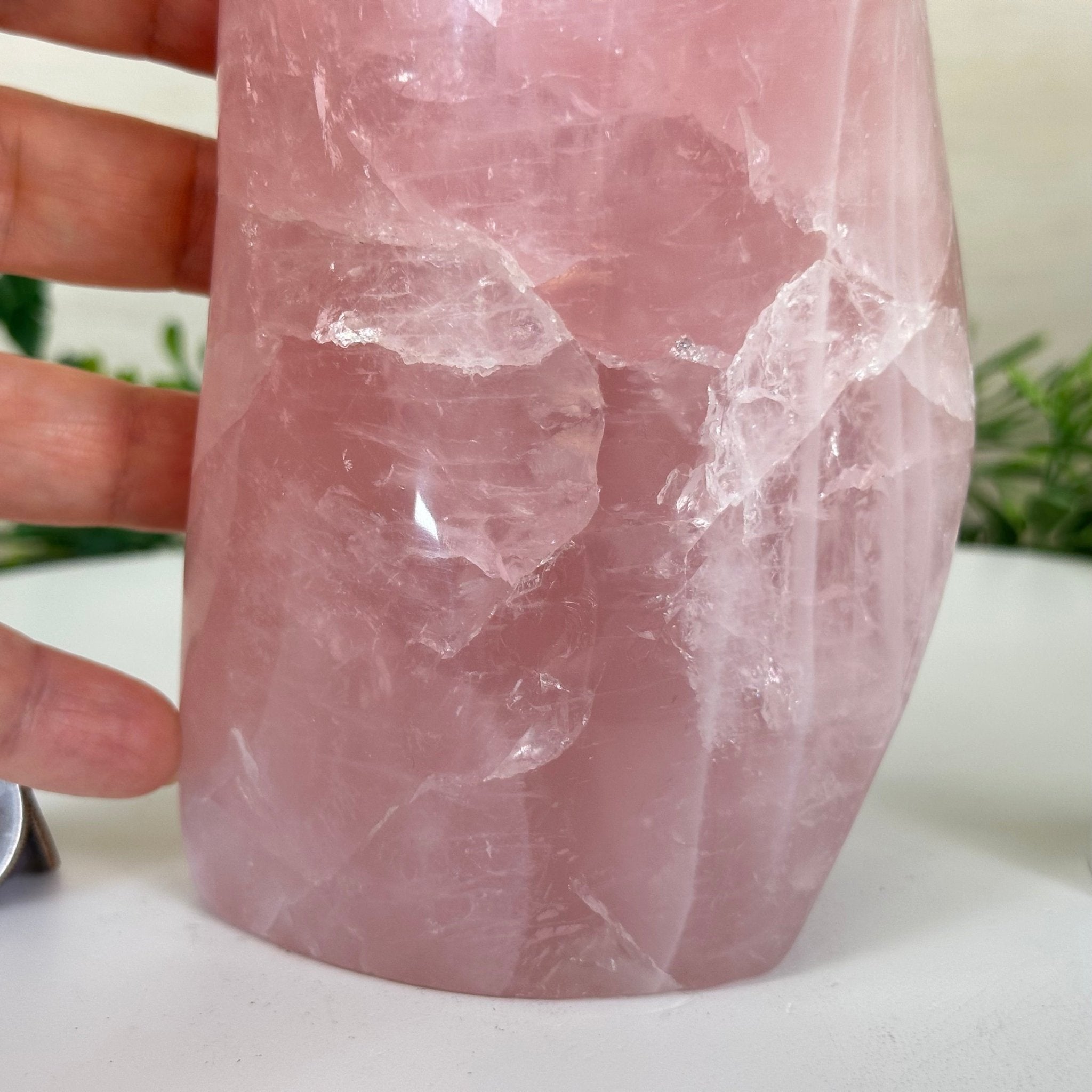 Polished Freeform Rose Quartz Gemstone, 3.1 lbs & 6.6” tall Model #3301RQ - 004 - Brazil GemsBrazil GemsPolished Freeform Rose Quartz Gemstone, 3.1 lbs & 6.6” tall Model #3301RQ - 004Freeform & Unique Shapes3301RQ - 004