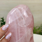 Polished Freeform Rose Quartz Gemstone, 3.1 lbs & 6.6” tall Model #3301RQ - 004 - Brazil GemsBrazil GemsPolished Freeform Rose Quartz Gemstone, 3.1 lbs & 6.6” tall Model #3301RQ - 004Freeform & Unique Shapes3301RQ - 004