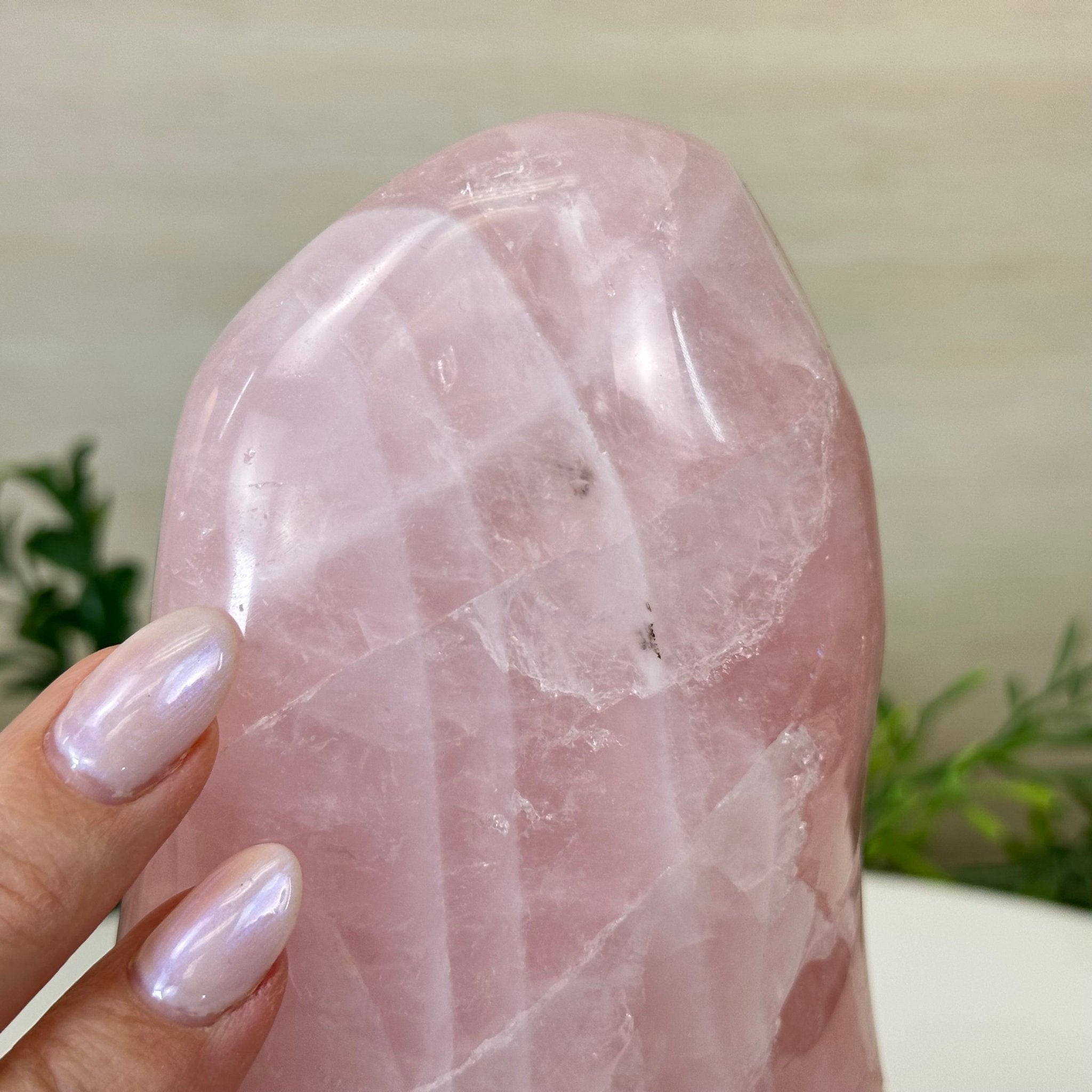Polished Freeform Rose Quartz Gemstone, 3.1 lbs & 6.6” tall Model #3301RQ - 004 - Brazil GemsBrazil GemsPolished Freeform Rose Quartz Gemstone, 3.1 lbs & 6.6” tall Model #3301RQ - 004Freeform & Unique Shapes3301RQ - 004