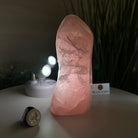 Polished Freeform Rose Quartz Gemstone, 3.1 lbs & 6.6” tall Model #3301RQ - 004 - Brazil GemsBrazil GemsPolished Freeform Rose Quartz Gemstone, 3.1 lbs & 6.6” tall Model #3301RQ - 004Freeform & Unique Shapes3301RQ - 004