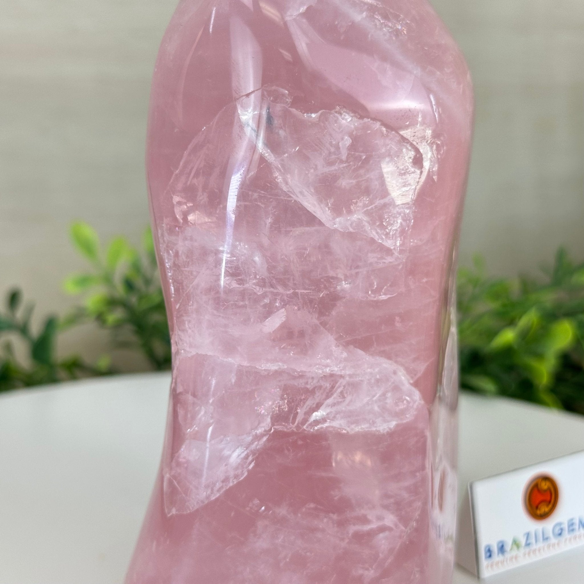 Polished Freeform Rose Quartz Gemstone, 3.1 lbs & 6.6” tall Model #3301RQ - 004 - Brazil GemsBrazil GemsPolished Freeform Rose Quartz Gemstone, 3.1 lbs & 6.6” tall Model #3301RQ - 004Freeform & Unique Shapes3301RQ - 004