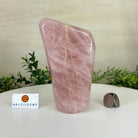 Polished Freeform Rose Quartz Gemstone, 3.5 lbs & 6.3” tall Model #3301RQ - 003 - Brazil GemsBrazil GemsPolished Freeform Rose Quartz Gemstone, 3.5 lbs & 6.3” tall Model #3301RQ - 003Freeform & Unique Shapes3301RQ - 003