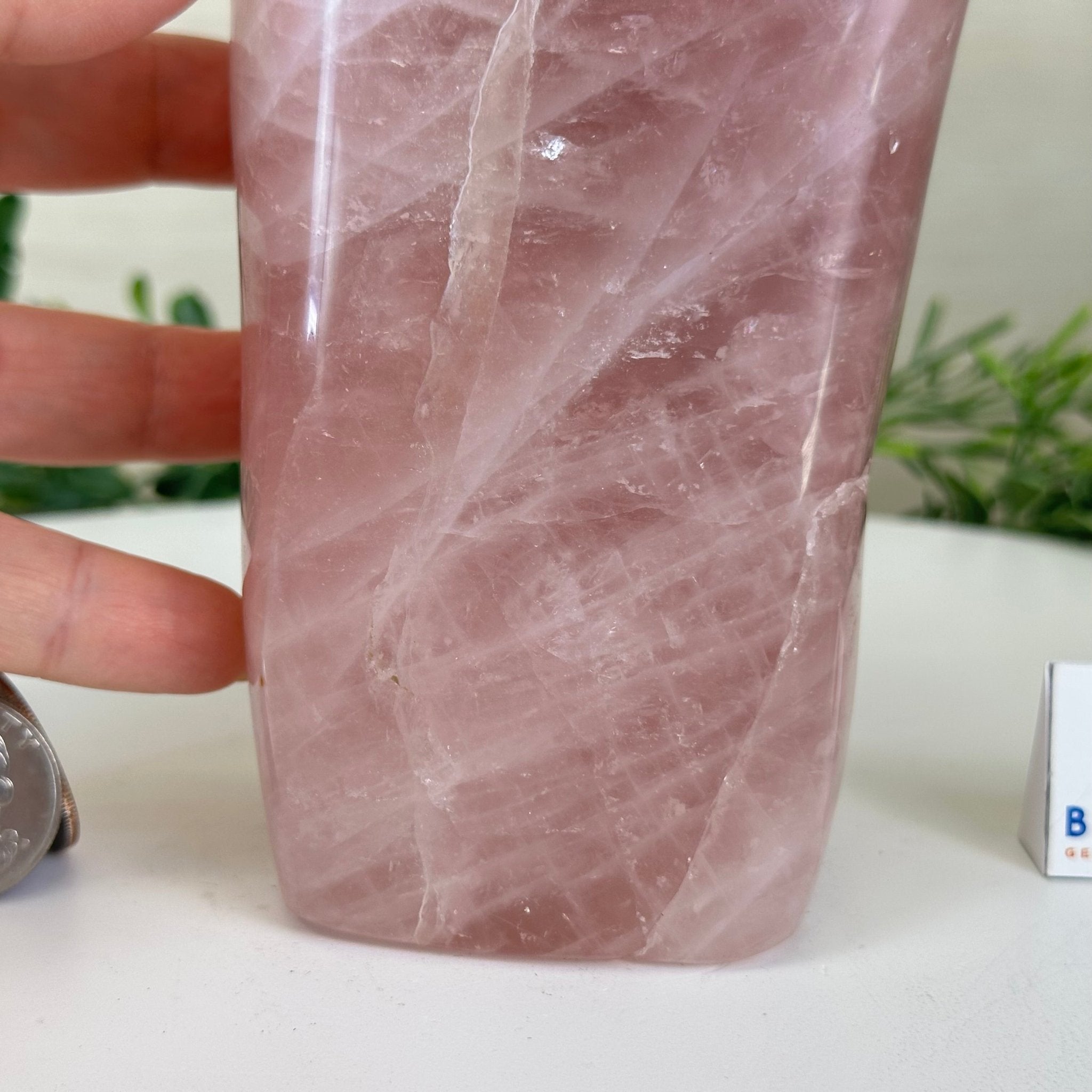 Polished Freeform Rose Quartz Gemstone, 3.5 lbs & 6.3” tall Model #3301RQ - 003 - Brazil GemsBrazil GemsPolished Freeform Rose Quartz Gemstone, 3.5 lbs & 6.3” tall Model #3301RQ - 003Freeform & Unique Shapes3301RQ - 003