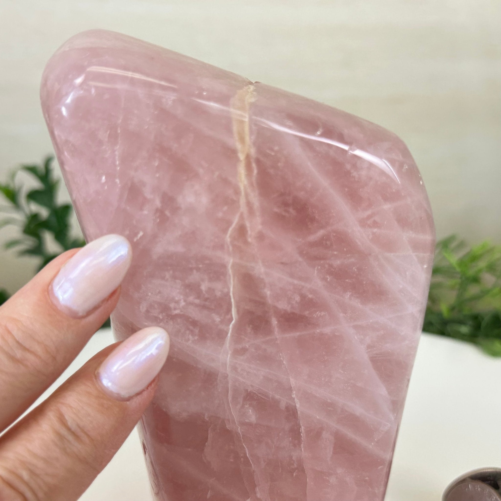 Polished Freeform Rose Quartz Gemstone, 3.5 lbs & 6.3” tall Model #3301RQ - 003 - Brazil GemsBrazil GemsPolished Freeform Rose Quartz Gemstone, 3.5 lbs & 6.3” tall Model #3301RQ - 003Freeform & Unique Shapes3301RQ - 003