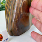 Polished Freeform Tiger's Eye Gemstone, 4.4 lbs & 7.6” Tall #3301TE - 001 - Brazil GemsBrazil GemsPolished Freeform Tiger's Eye Gemstone, 4.4 lbs & 7.6” Tall #3301TE - 001Freeform & Unique Shapes3301TE - 001