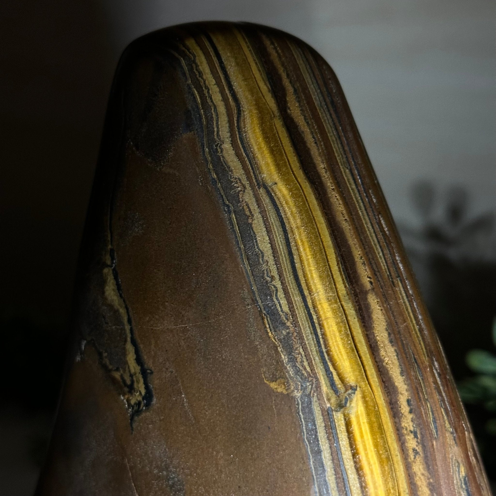 Polished Freeform Tiger's Eye Gemstone, 4.4 lbs & 7.6” Tall #3301TE - 001 - Brazil GemsBrazil GemsPolished Freeform Tiger's Eye Gemstone, 4.4 lbs & 7.6” Tall #3301TE - 001Freeform & Unique Shapes3301TE - 001