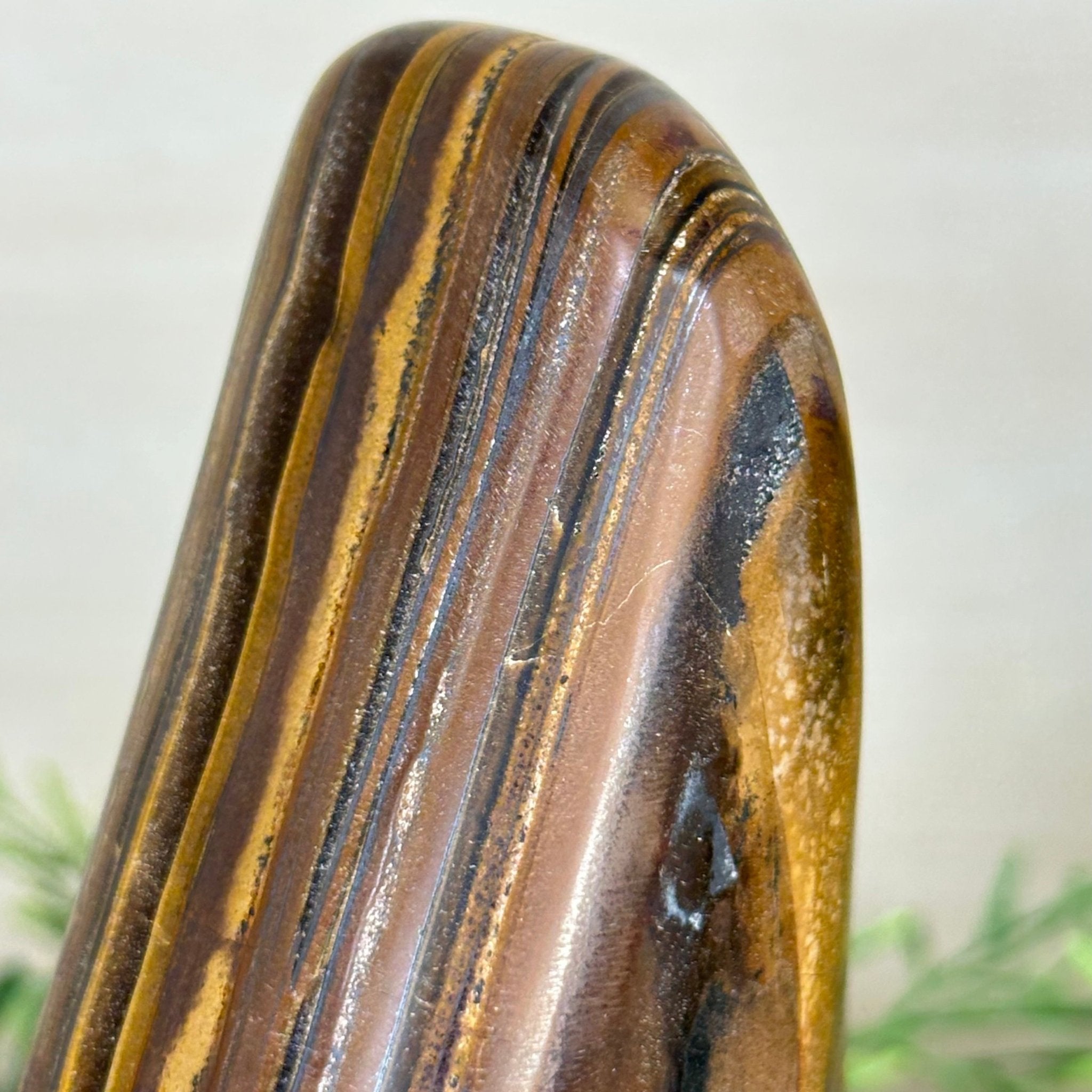 Polished Freeform Tiger's Eye Gemstone, 4.4 lbs & 7.6” Tall #3301TE - 001 - Brazil GemsBrazil GemsPolished Freeform Tiger's Eye Gemstone, 4.4 lbs & 7.6” Tall #3301TE - 001Freeform & Unique Shapes3301TE - 001
