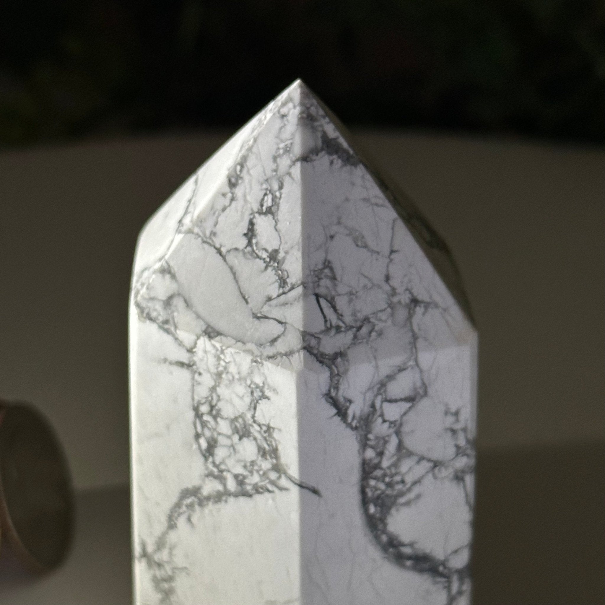 Polished Howlite Crystal Tower 2.3" Tall #3106HW - 002 - Brazil GemsBrazil GemsPolished Howlite Crystal Tower 2.3" Tall #3106HW - 002Crystal Points3106HW - 002