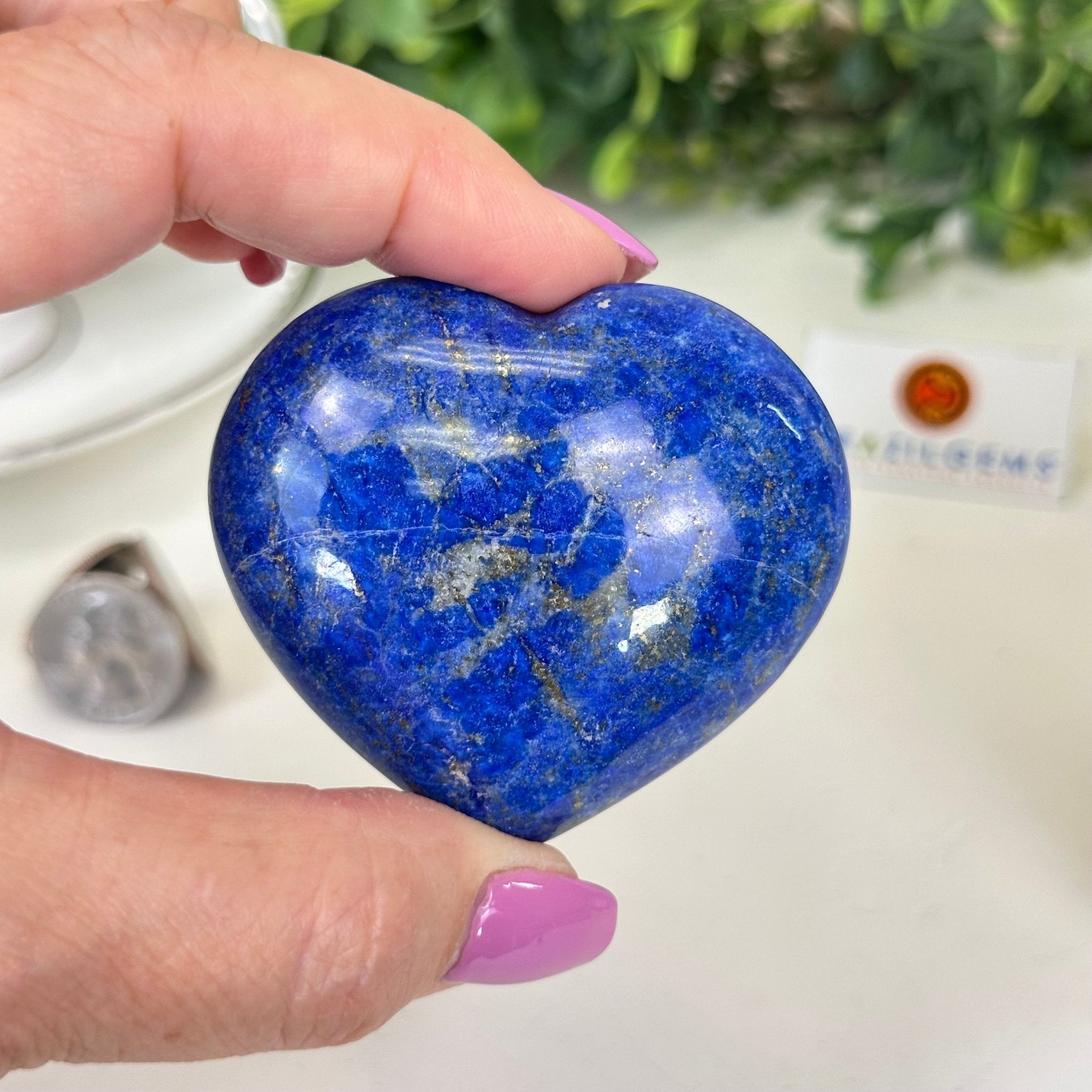 Polished Lapis Lazuli Heart - Shaped Palm Stone 3488LL - 008 - Brazil GemsBrazil GemsPolished Lapis Lazuli Heart - Shaped Palm Stone 3488LL - 008Freeform & Unique Shapes3488LL - 008