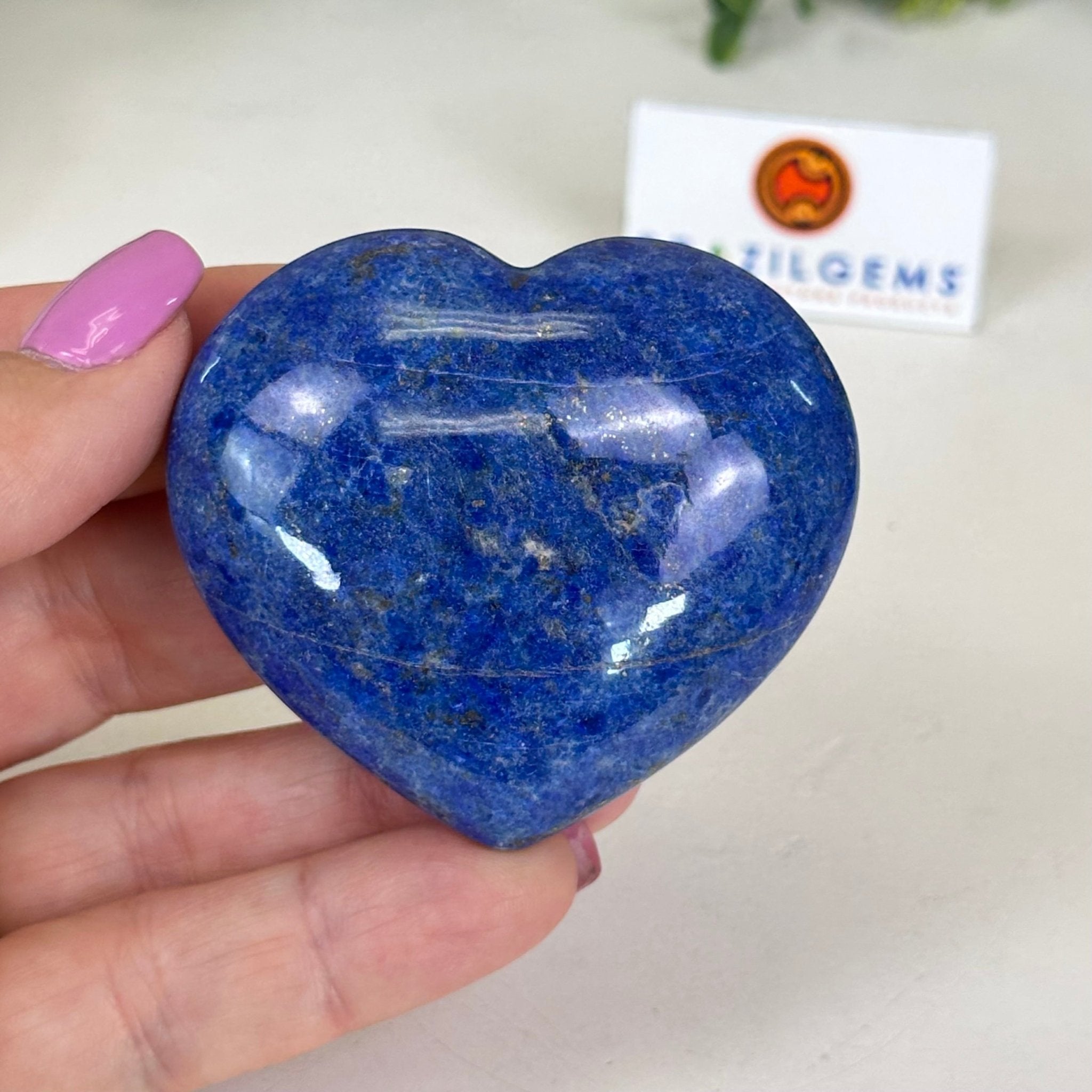 Polished Lapis Lazuli Heart - Shaped Palm Stone 3488LL - 008 - Brazil GemsBrazil GemsPolished Lapis Lazuli Heart - Shaped Palm Stone 3488LL - 008Freeform & Unique Shapes3488LL - 008