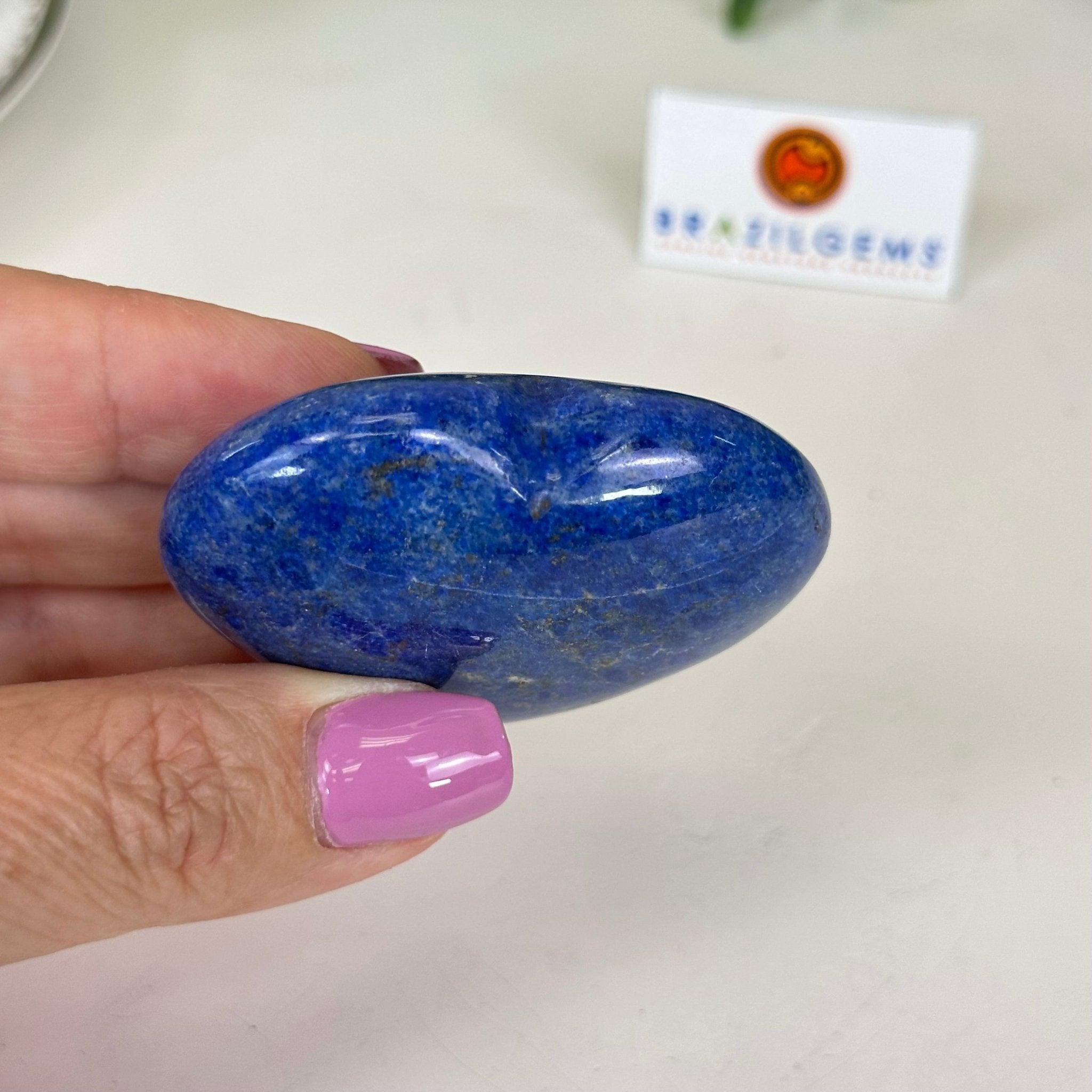 Polished Lapis Lazuli Heart - Shaped Palm Stone 3488LL - 008 - Brazil GemsBrazil GemsPolished Lapis Lazuli Heart - Shaped Palm Stone 3488LL - 008Freeform & Unique Shapes3488LL - 008