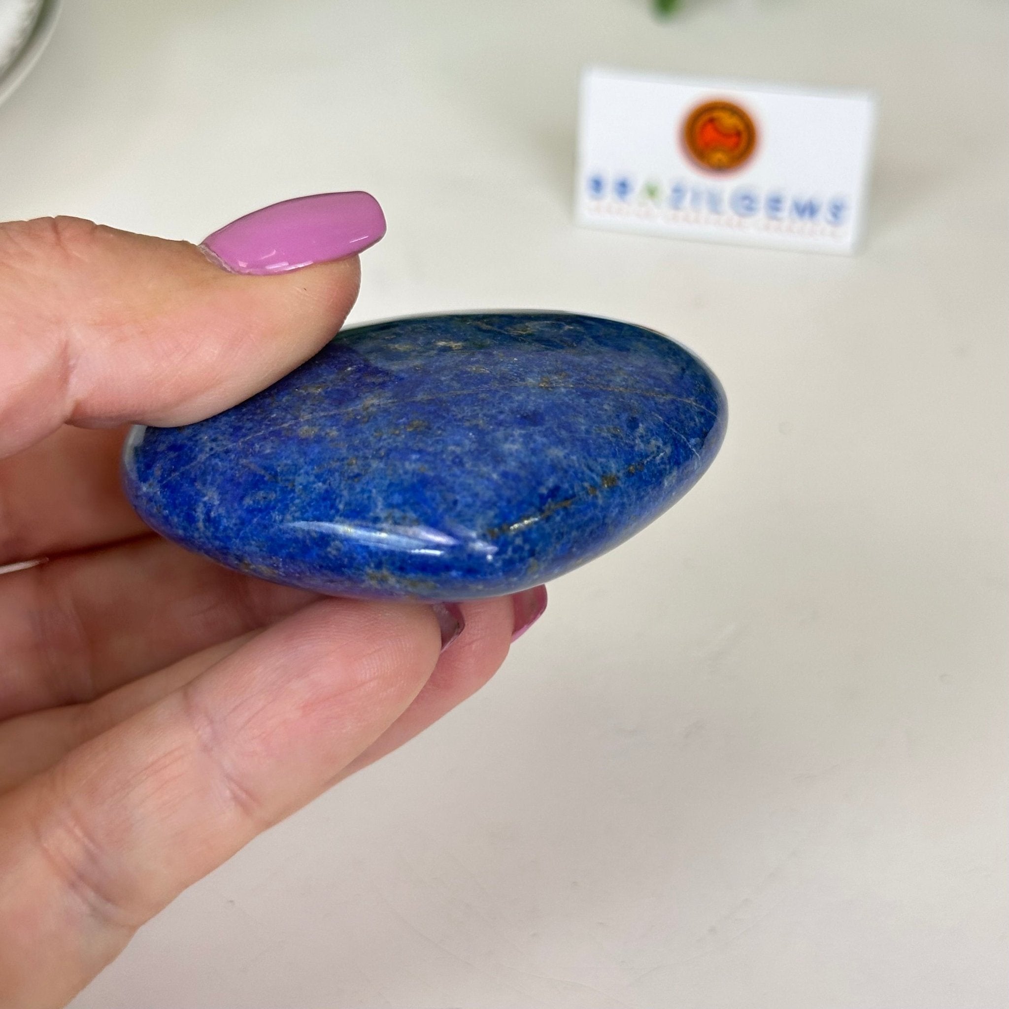 Polished Lapis Lazuli Heart - Shaped Palm Stone 3488LL - 008 - Brazil GemsBrazil GemsPolished Lapis Lazuli Heart - Shaped Palm Stone 3488LL - 008Freeform & Unique Shapes3488LL - 008