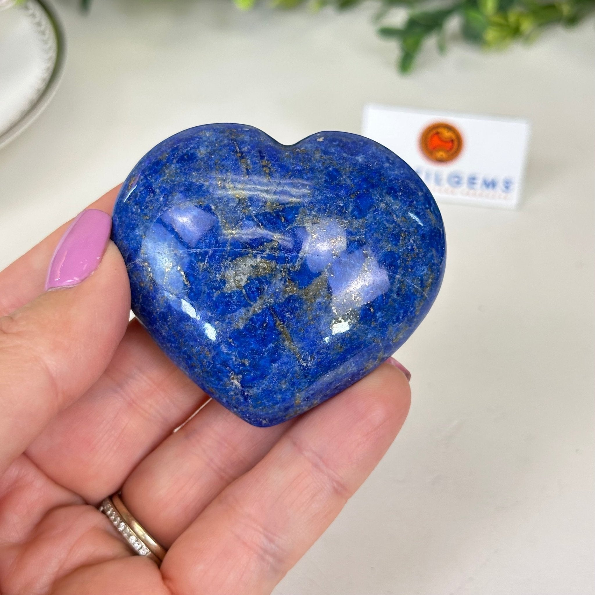 Polished Lapis Lazuli Heart - Shaped Palm Stone 3488LL - 008 - Brazil GemsBrazil GemsPolished Lapis Lazuli Heart - Shaped Palm Stone 3488LL - 008Freeform & Unique Shapes3488LL - 008
