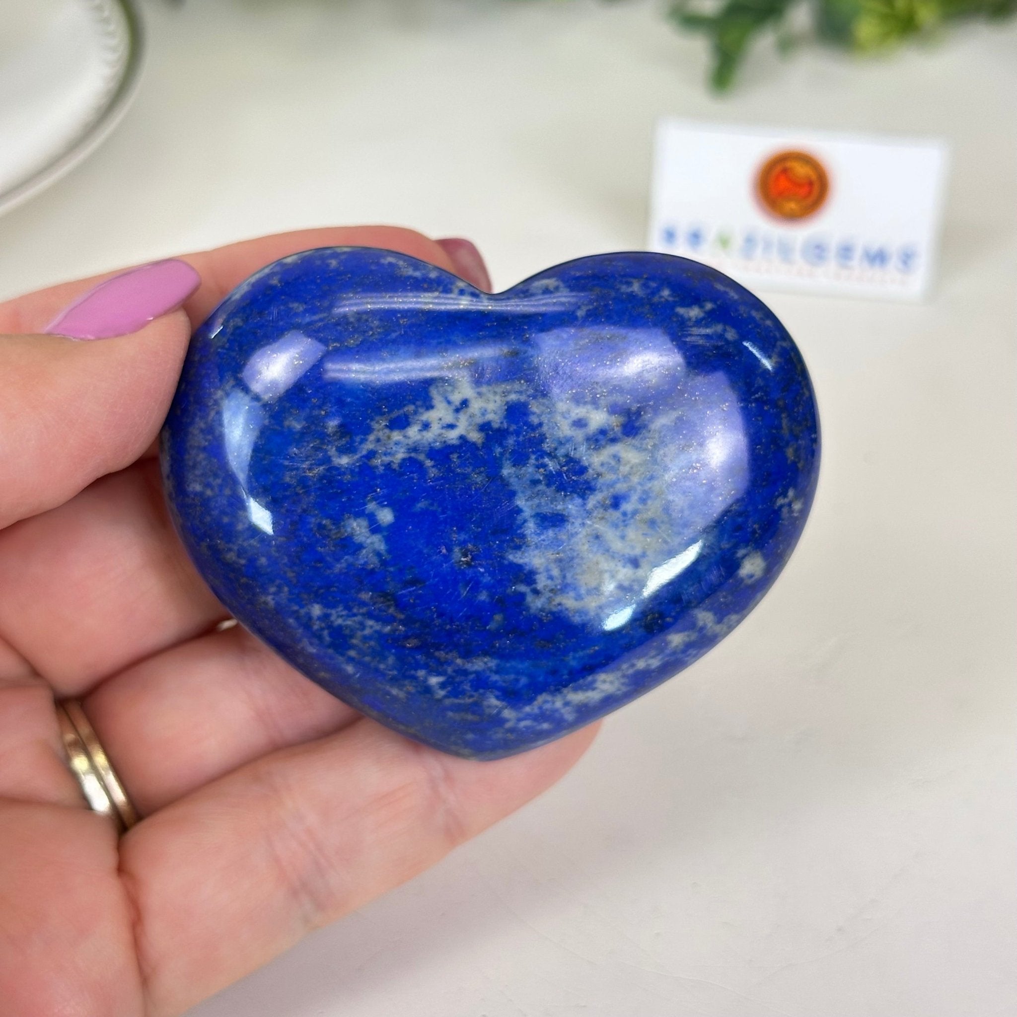 Polished Lapis Lazuli Heart - Shaped Palm Stone 3488LL - 011 - Brazil GemsBrazil GemsPolished Lapis Lazuli Heart - Shaped Palm Stone 3488LL - 011Freeform & Unique Shapes3488LL - 011