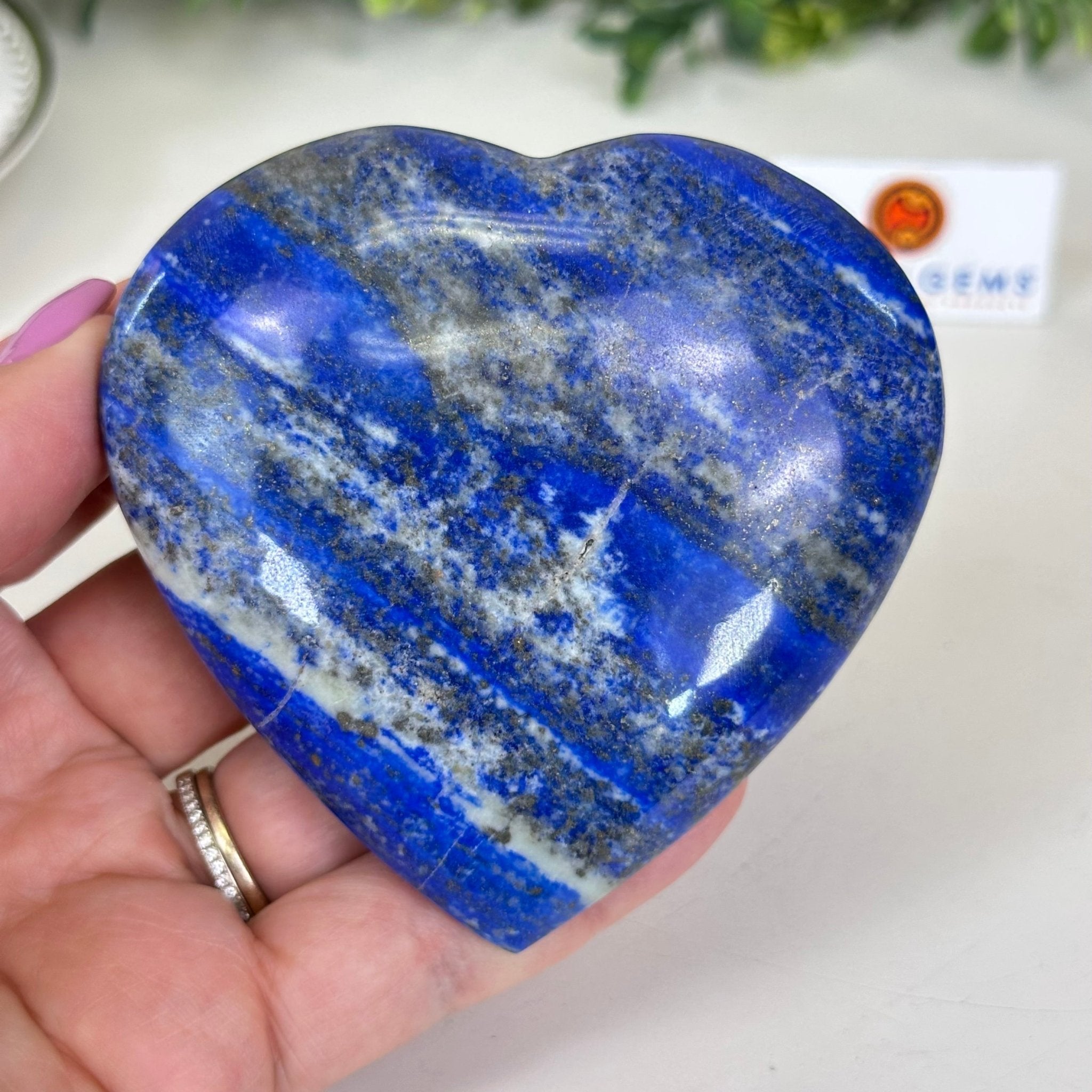 Polished Lapis Lazuli Heart - Shaped Palm Stone 3488LL - 022 - Brazil GemsBrazil GemsPolished Lapis Lazuli Heart - Shaped Palm Stone 3488LL - 022Freeform & Unique Shapes3488LL - 022