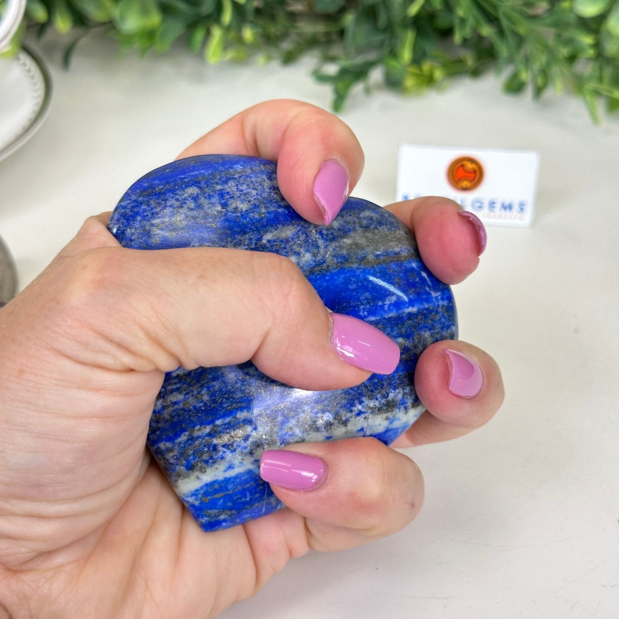 Polished Lapis Lazuli Heart - Shaped Palm Stone 3488LL - 022 - Brazil GemsBrazil GemsPolished Lapis Lazuli Heart - Shaped Palm Stone 3488LL - 022Freeform & Unique Shapes3488LL - 022