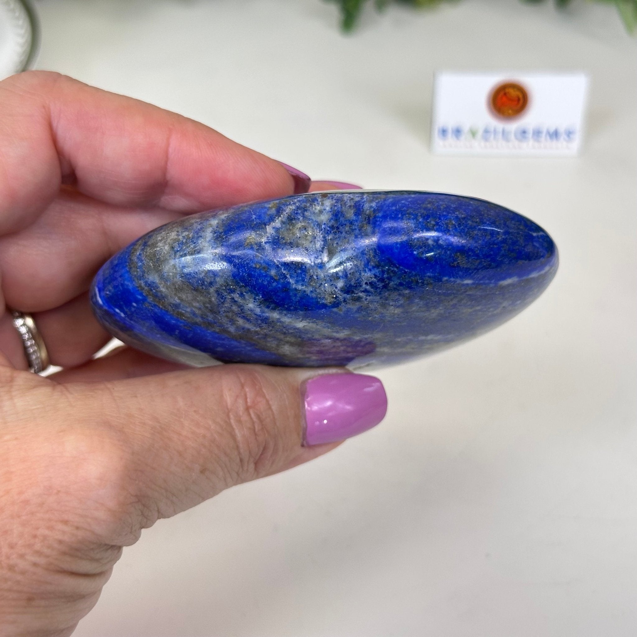 Polished Lapis Lazuli Heart - Shaped Palm Stone 3488LL - 022 - Brazil GemsBrazil GemsPolished Lapis Lazuli Heart - Shaped Palm Stone 3488LL - 022Freeform & Unique Shapes3488LL - 022