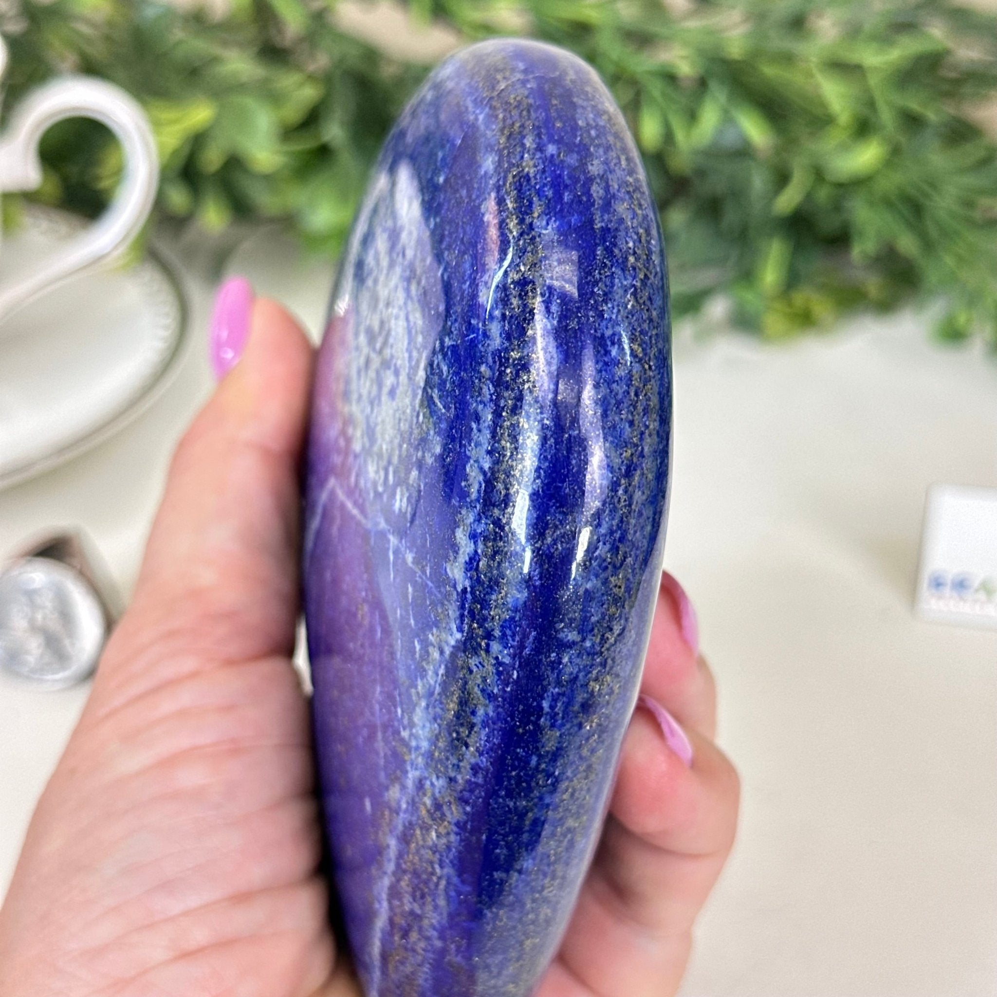 Polished Lapis Lazuli Heart-Shaped Stone Model #3488LL-035