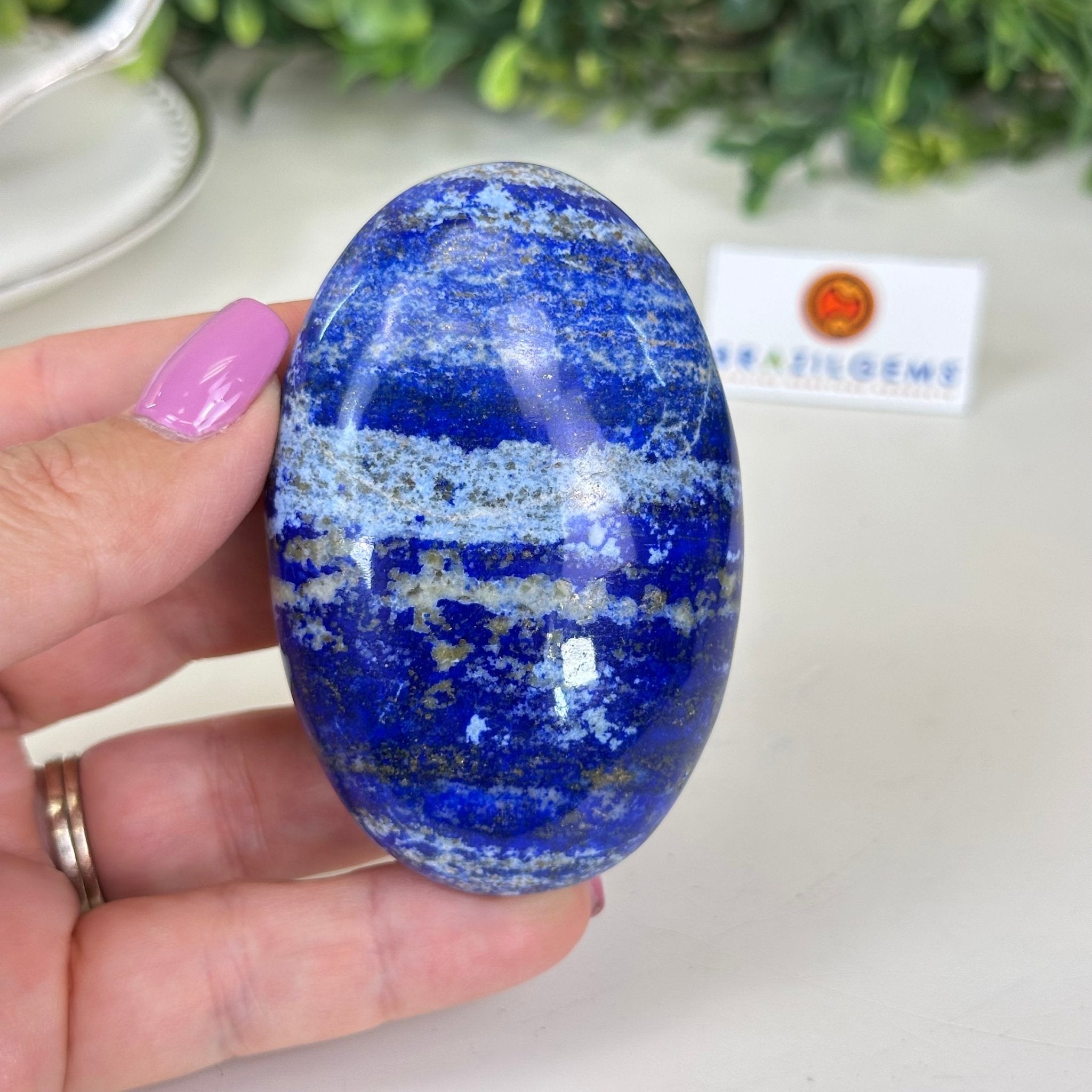 Polished Lapis Lazuli Palm Stone 3488LL - 014 - Brazil GemsBrazil GemsPolished Lapis Lazuli Palm Stone 3488LL - 014Freeform & Unique Shapes3488LL - 014