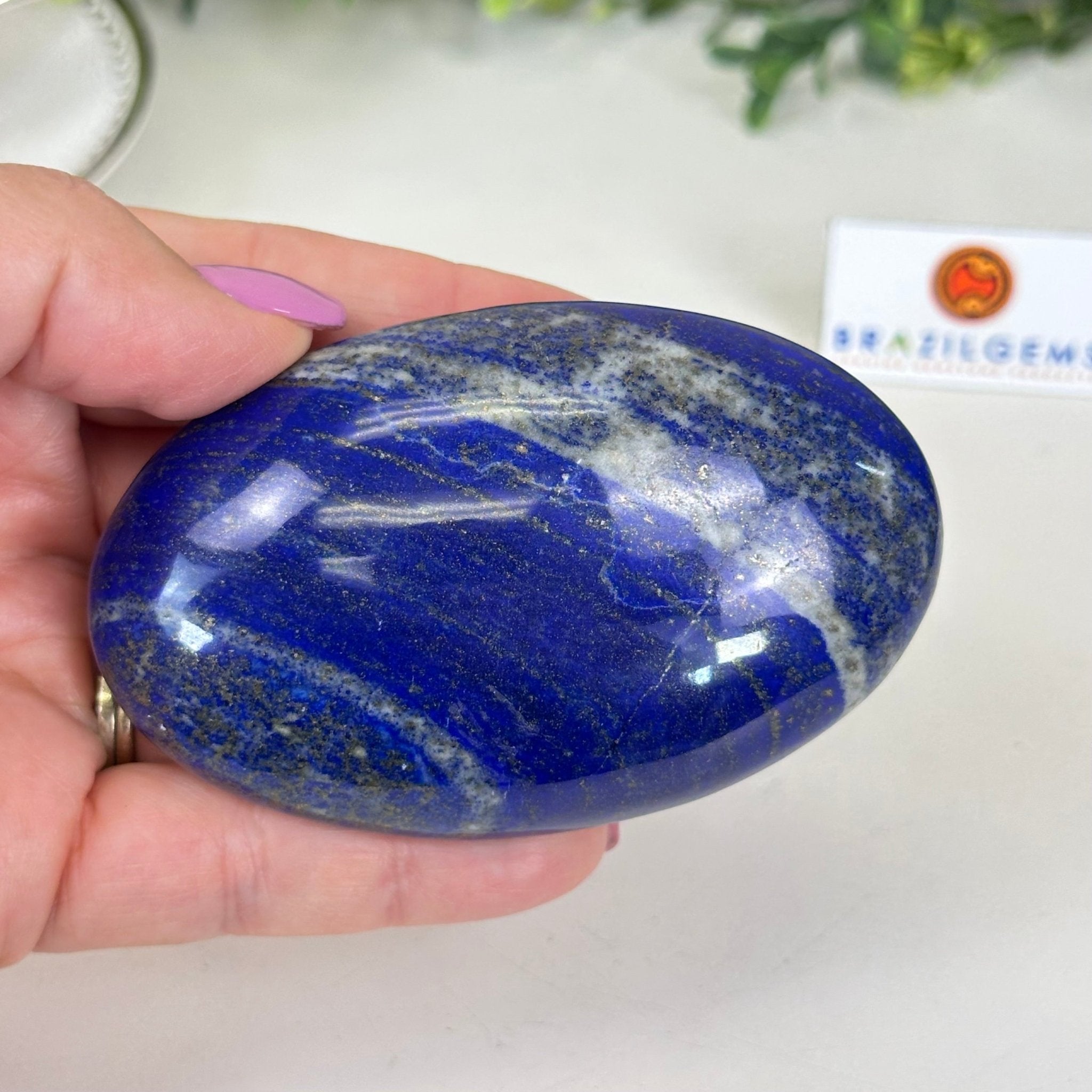 Polished Lapis Lazuli Palm Stone 3488LL - 016 - Brazil GemsBrazil GemsPolished Lapis Lazuli Palm Stone 3488LL - 016Freeform & Unique Shapes3488LL - 016