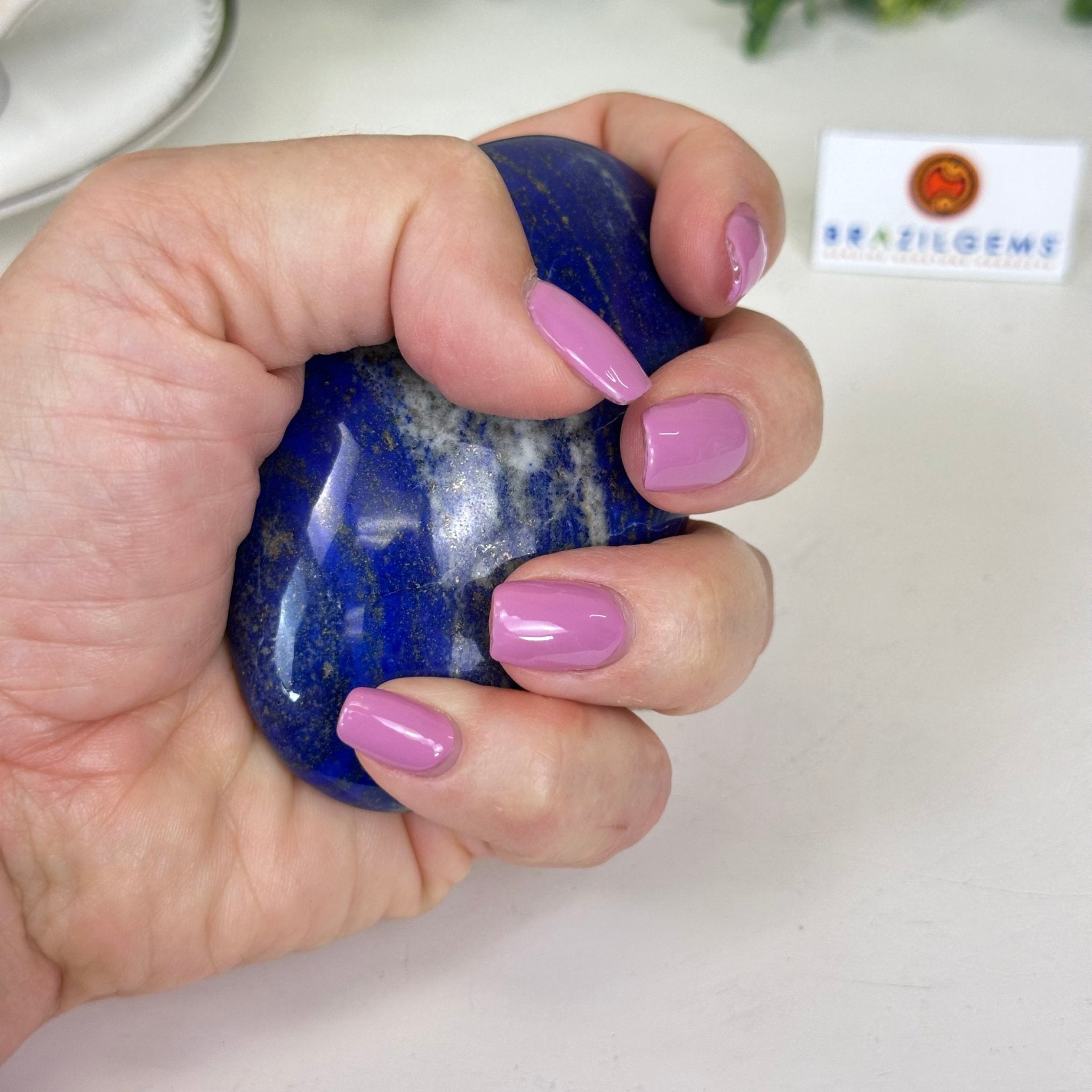 Polished Lapis Lazuli Palm Stone 3488LL - 016 - Brazil GemsBrazil GemsPolished Lapis Lazuli Palm Stone 3488LL - 016Freeform & Unique Shapes3488LL - 016