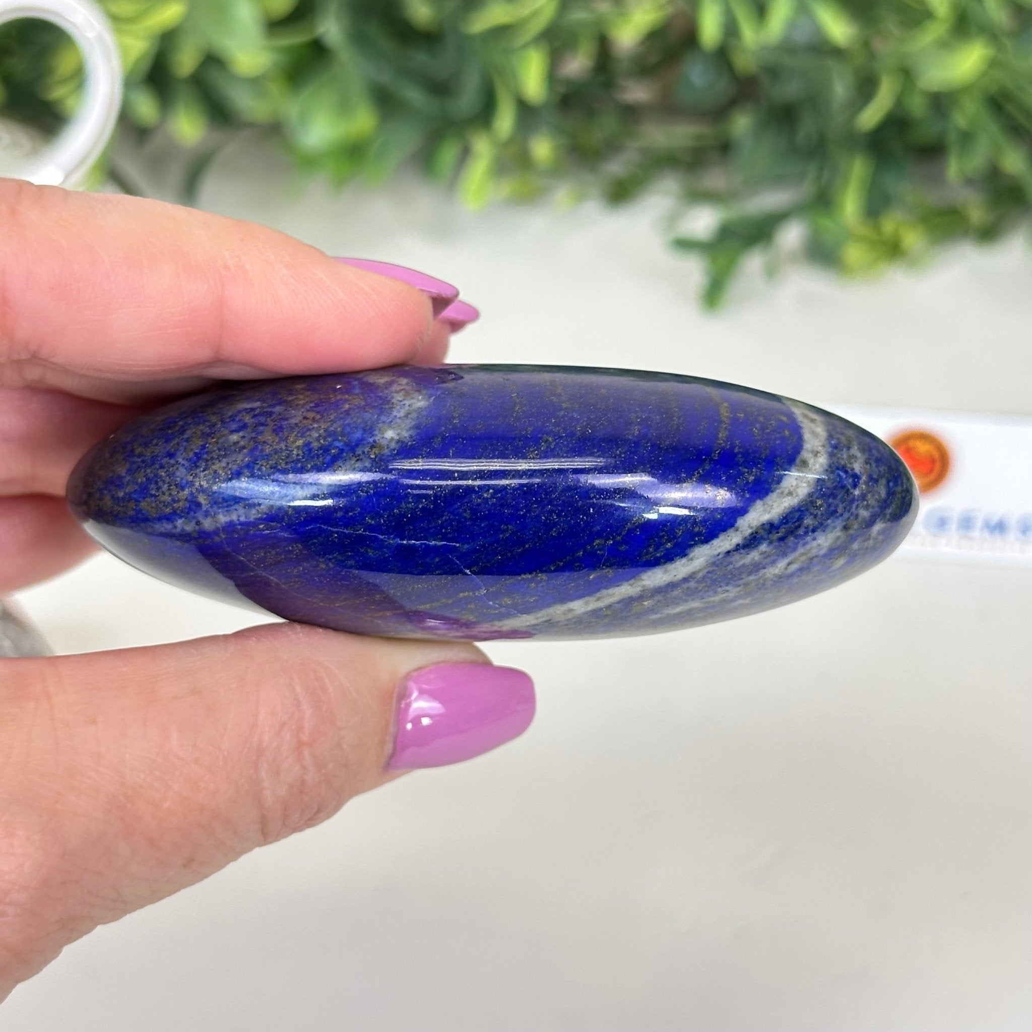 Polished Lapis Lazuli Palm Stone 3488LL - 016 - Brazil GemsBrazil GemsPolished Lapis Lazuli Palm Stone 3488LL - 016Freeform & Unique Shapes3488LL - 016