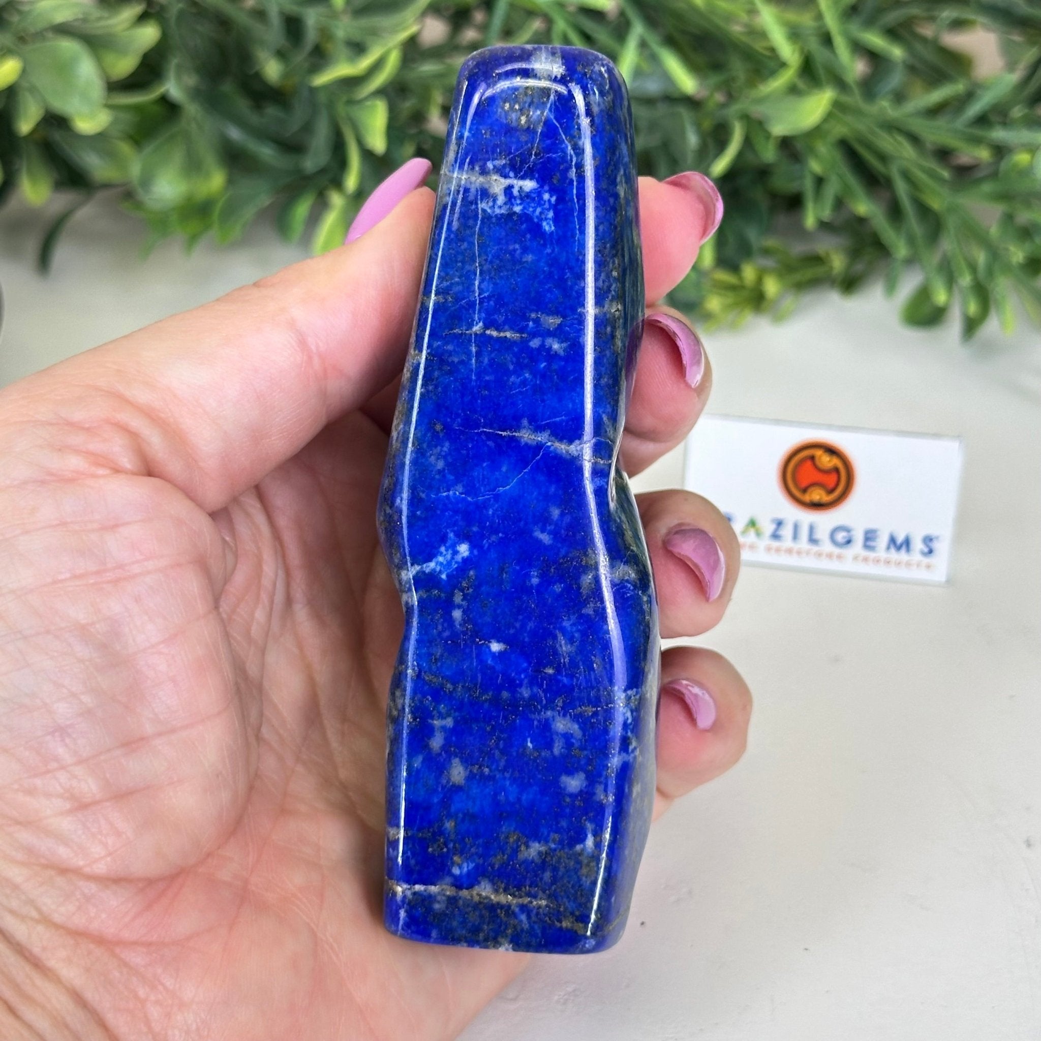 Polished Lapis Lazuli Palm Stone 3488LL - 024 - Brazil GemsBrazil GemsPolished Lapis Lazuli Palm Stone 3488LL - 024Freeform & Unique Shapes3488LL - 024