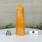 Polished Orange Calcite Crystal Tower 6.7" Tall #3106OR - 001 - Brazil GemsBrazil GemsPolished Orange Calcite Crystal Tower 6.7" Tall #3106OR - 001Crystal Points3106OR - 001