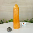 Polished Orange Calcite Crystal Tower 6.7" Tall #3106OR - 001 - Brazil GemsBrazil GemsPolished Orange Calcite Crystal Tower 6.7" Tall #3106OR - 001Crystal Points3106OR - 001
