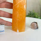 Polished Orange Calcite Crystal Tower 6.7" Tall #3106OR - 001 - Brazil GemsBrazil GemsPolished Orange Calcite Crystal Tower 6.7" Tall #3106OR - 001Crystal Points3106OR - 001