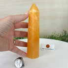 Polished Orange Calcite Crystal Tower 6.7" Tall #3106OR - 001 - Brazil GemsBrazil GemsPolished Orange Calcite Crystal Tower 6.7" Tall #3106OR - 001Crystal Points3106OR - 001