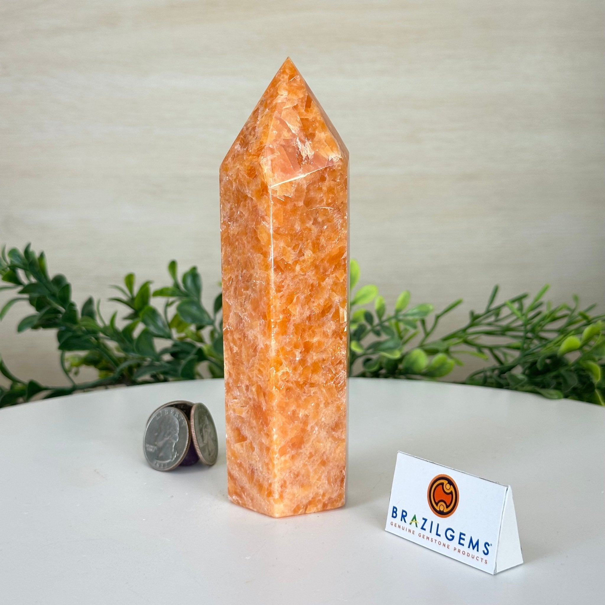 Polished Orchid Calcite Crystal Tower by Brazil Gems® #3106OC-002