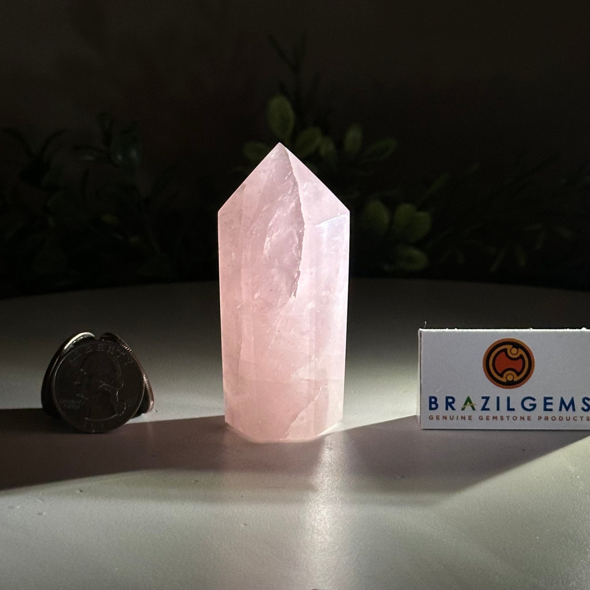 Polished Rose Quartz Crystal Tower 2.9" Tall Model #3106RQ - 001 - Brazil GemsBrazil GemsPolished Rose Quartz Crystal Tower 2.9" Tall Model #3106RQ - 001Crystal Points3106RQ - 001