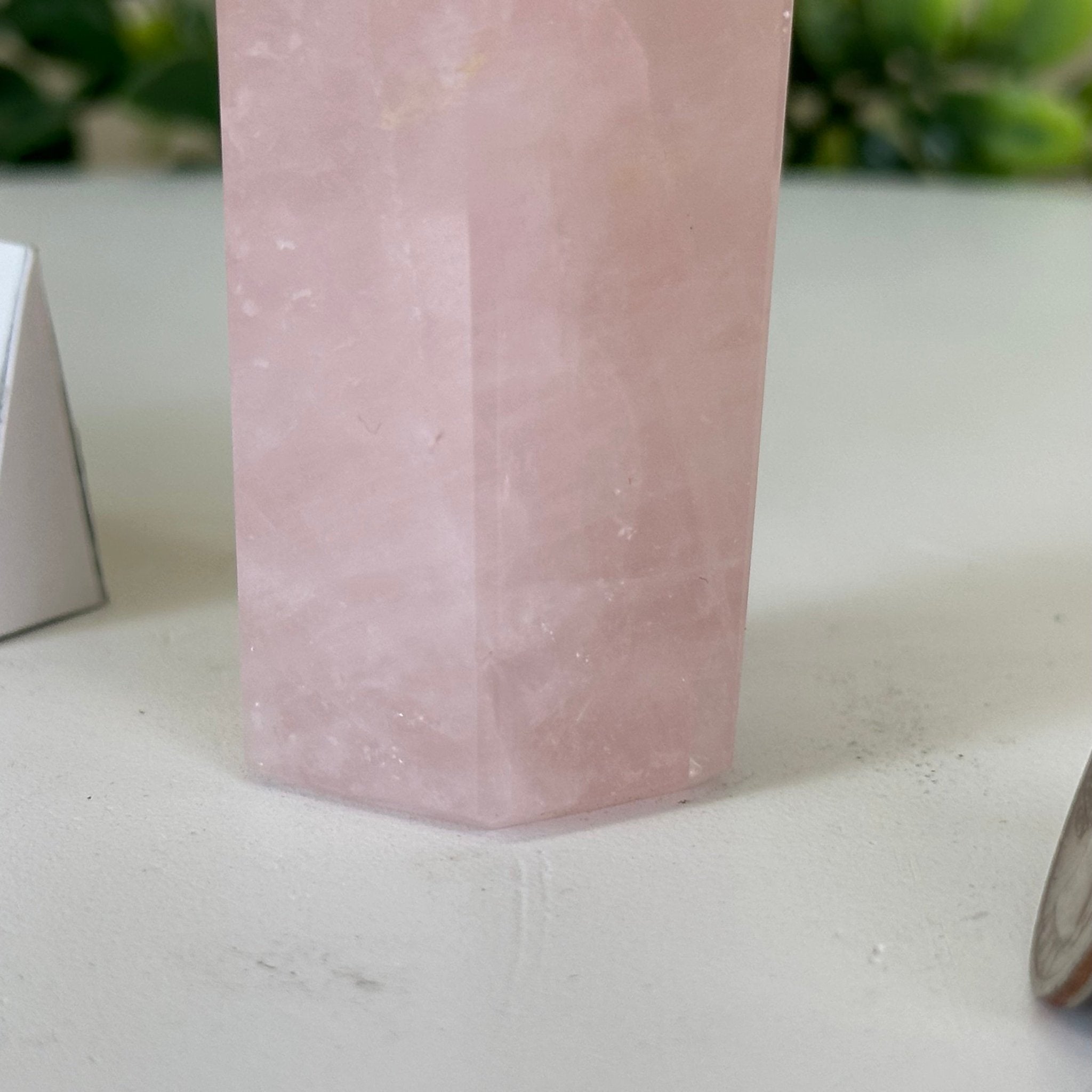 Polished Rose Quartz Crystal Tower 2.9" Tall Model #3106RQ - 001 - Brazil GemsBrazil GemsPolished Rose Quartz Crystal Tower 2.9" Tall Model #3106RQ - 001Crystal Points3106RQ - 001
