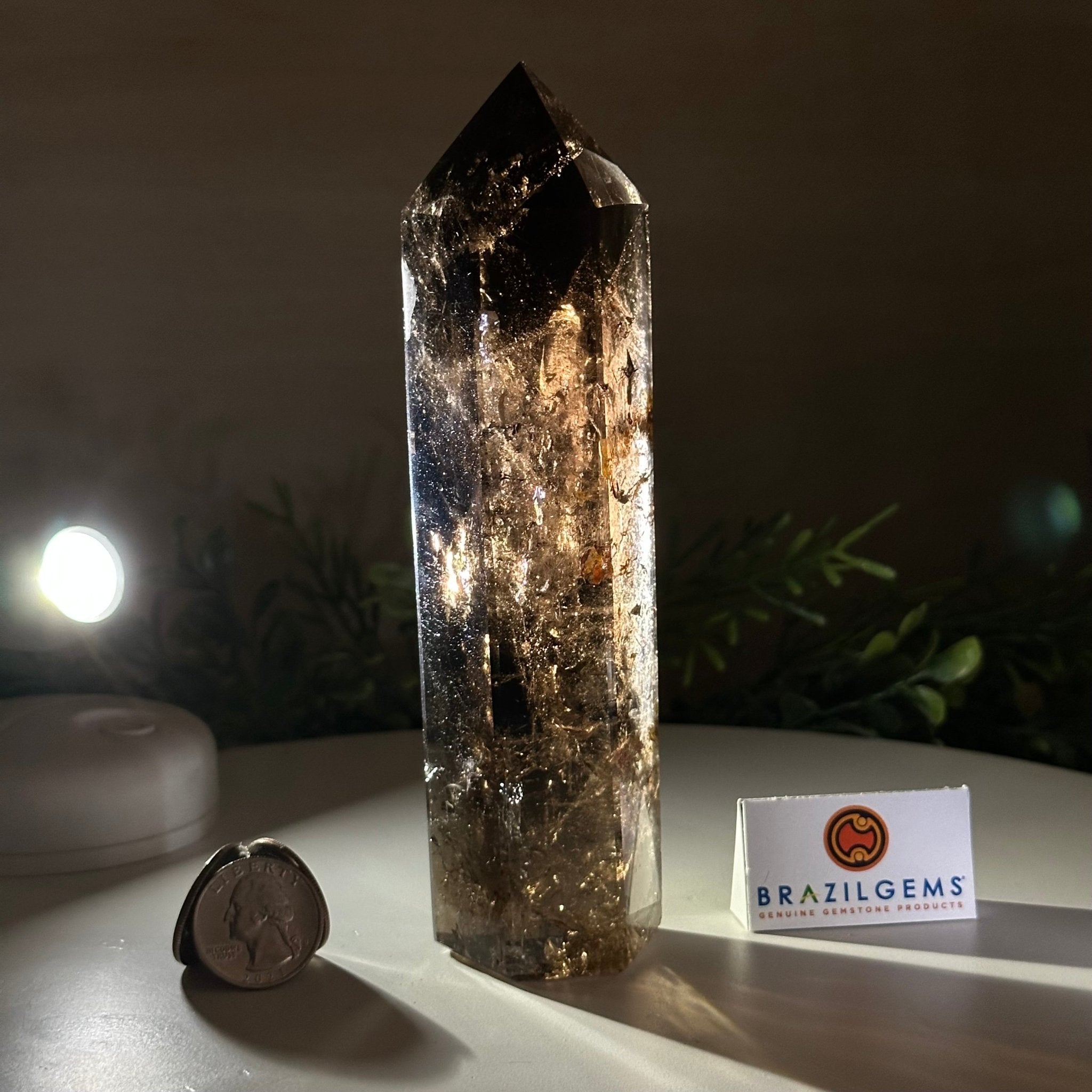 Cristal★ Smoky Quartz Crystal Cluster For Sale by Brazil Gems® #5702-0007