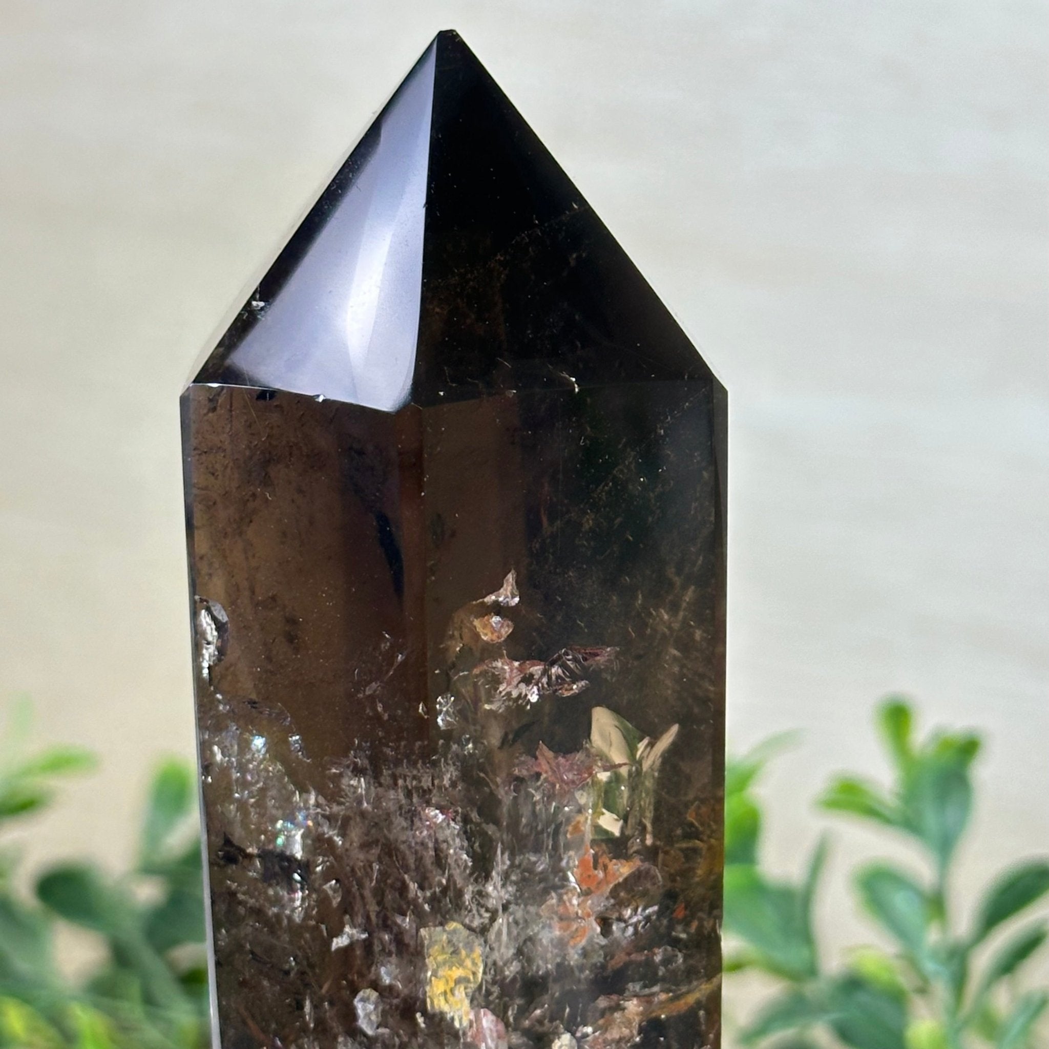 Polished Smoky Quartz Crystal Tower by Brazil Gems® Model