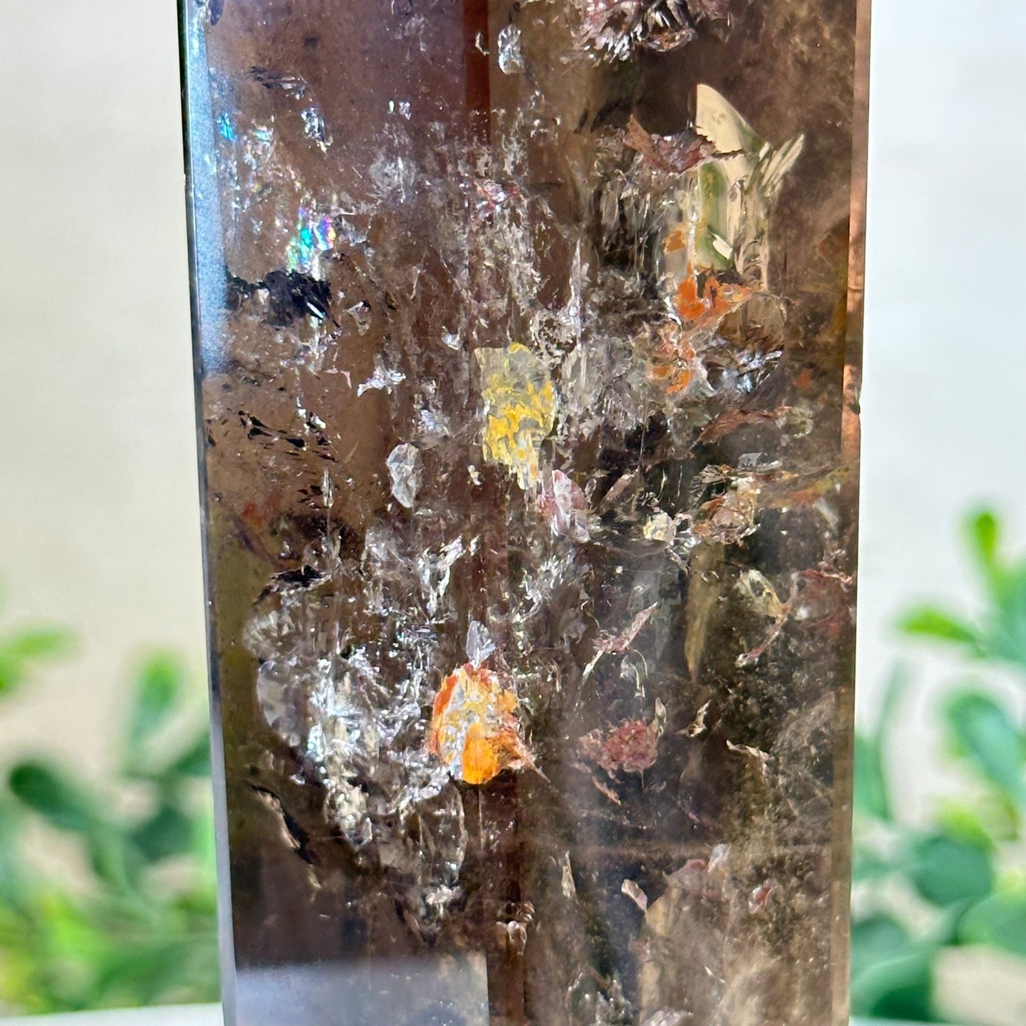 Polished Smoky Quartz Crystal Tower 6.6" Tall #3106SQ - 002 - Brazil GemsBrazil GemsPolished Smoky Quartz Crystal Tower 6.6" Tall #3106SQ - 002Crystal Points3106SQ - 002