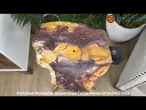 Natural Mookaite Jasper Side Table Model #1340MJ-002 – Brazil Gems