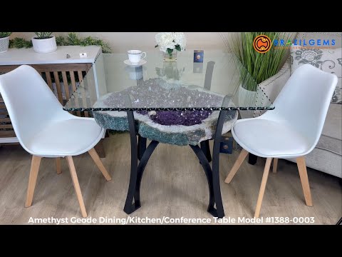 Brazilian Amethyst Dining Table by Brazil Gems® Model #1388-0003