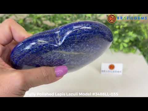 Polished Lapis Lazuli Heart-Shaped Stone Model #3488LL-035