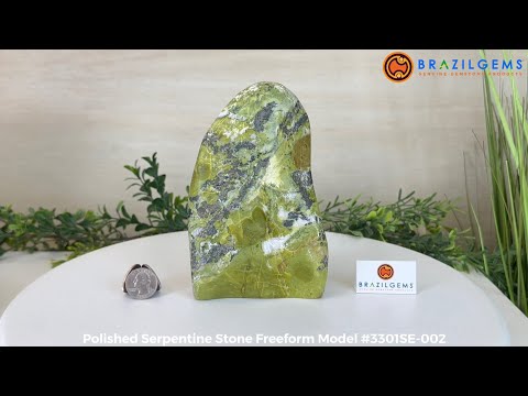 Polished Freeform Serpentine Stone Model #3301SE-002 by Brazil Gems®