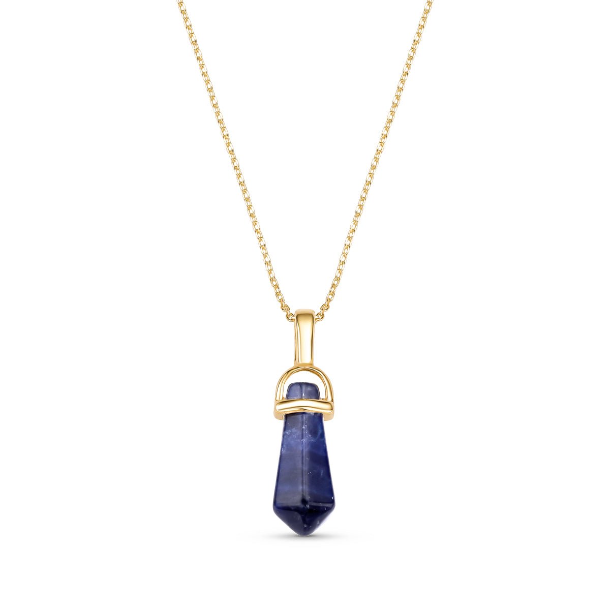 Prism Shaped Natural Gemstone 18K Gold Plated Necklace - Brazil GemsBrazil GemsPrism Shaped Natural Gemstone 18K Gold Plated NecklaceNecklace12GP0431 - 130