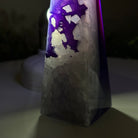 Purple Agate 4 - Sided Obelisk Tower, 5.9" Tall #3104PU - 002 - Brazil GemsBrazil GemsPurple Agate 4 - Sided Obelisk Tower, 5.9" Tall #3104PU - 002Obelisks3104PU - 002