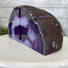 Purple Dyed Brazilian Agate Stone Bookends, 13.7 lbs & 5.3" tall Model #5151PU-033 by Brazil Gems - Brazil GemsBrazil GemsPurple Dyed Brazilian Agate Stone Bookends, 13.7 lbs & 5.3" tall Model #5151PU-033 by Brazil GemsBookends5151PU-033