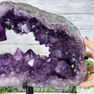 Quality Amethyst Portal, Metal Stand, 45.8 lbs & 15.8" Tall #5604 - 0115 - Brazil GemsBrazil GemsQuality Amethyst Portal, Metal Stand, 45.8 lbs & 15.8" Tall #5604 - 0115Portals on Rotating Bases5604 - 0115