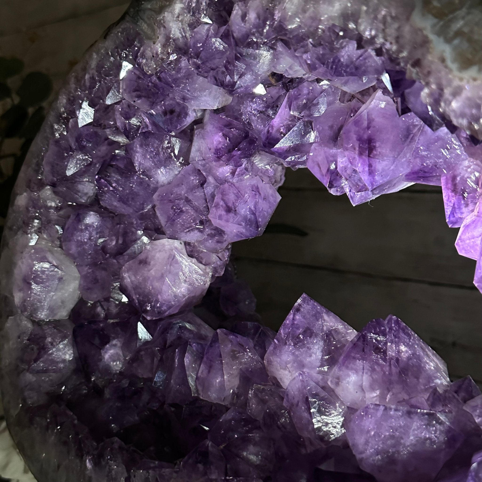 Quality Amethyst Portal, Metal Stand, 45.8 lbs & 15.8" Tall #5604 - 0115 - Brazil GemsBrazil GemsQuality Amethyst Portal, Metal Stand, 45.8 lbs & 15.8" Tall #5604 - 0115Portals on Rotating Bases5604 - 0115